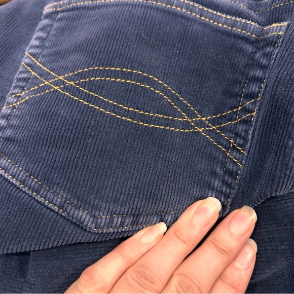 Y2K Abercrombie & Fitch Corduroy Pants Mid Rise Flare Indie Elena Gilbert Size 8 - Picture 9 of 9